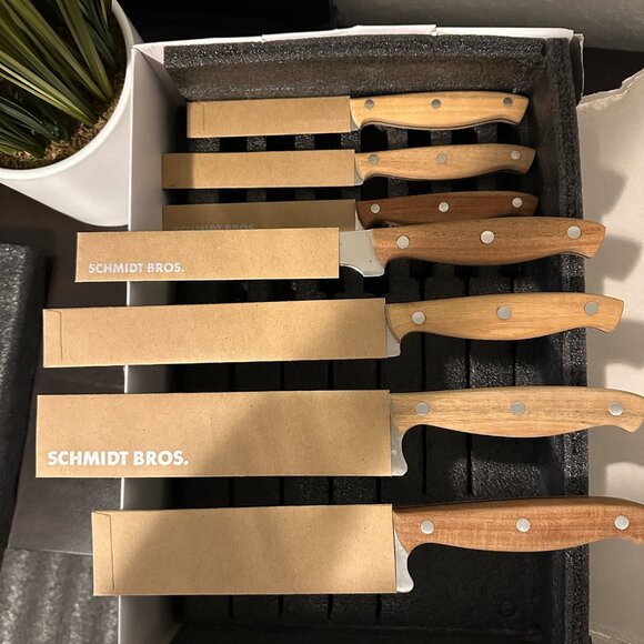 Schmidt Bros Acacian No. 3 Complete 15-Piece Knife Set w/ Magnetic Block & Box - Picture 5 of 13